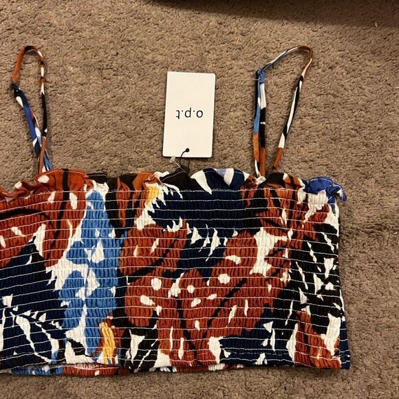 NWT o.p.t one pretty time crop top M - Picture 2 of 7